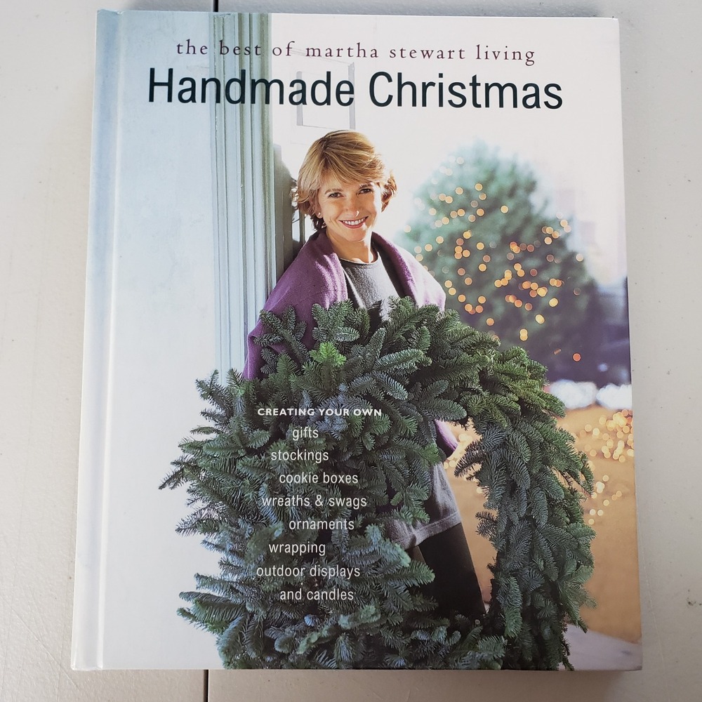 Martha Stewart Living Handmade Christmas Hardcover Book DIY Crafts 1995 Vintage